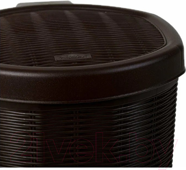 Изображение товара Мусорное ведро Эльфпласт Elegance EP336 с педалью (11л, коричневый)