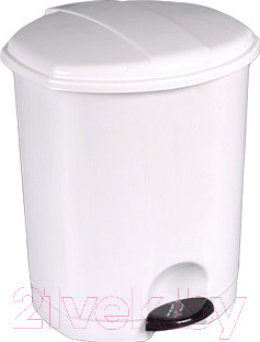 Изображение товара Мусорное ведро Эльфпласт EP110 с педалью (7л, белый)