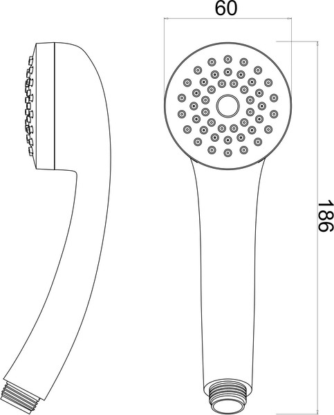 Изображение товара Лейка ручного душа РМС LE01