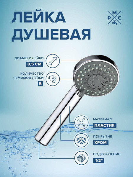 Изображение товара Лейка ручного душа РМС LE20