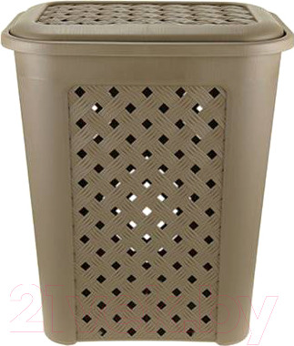 Изображение товара Корзина для белья Эльфпласт Виола EP205 (50л, серо-коричневый)
