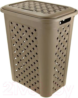 Изображение товара Корзина для белья Эльфпласт Виола EP205 (50л, серо-коричневый)