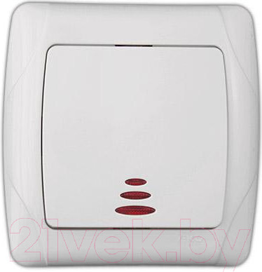Изображение товара Выключатель Viko Carmen / 90561019 (белый)