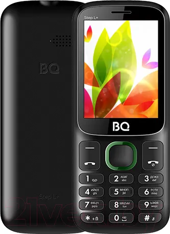 Изображение товара Мобильный телефон BQ Step L+ BQ-2440 (черный/зеленый)