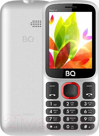 Изображение товара Мобильный телефон BQ Step L+ BQ-2440 (белый/красный)