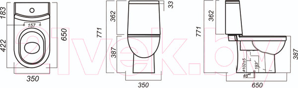 Изображение товара Унитаз напольный Sanita Luxe Next Slim SL DM NXTSLCC01150622