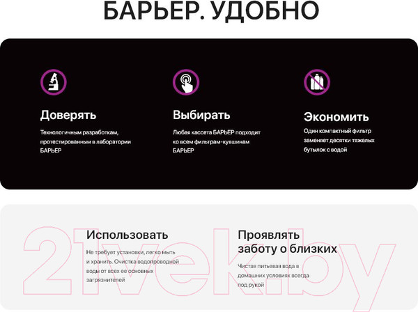 Изображение товара Комплект модулей сменных фильтрующих БАРЬЕР Стандарт №4 (4шт)