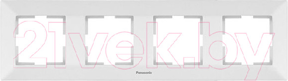 Изображение товара Рамка для выключателей и розеток Panasonic Arkedia WMTF08042WH-BY