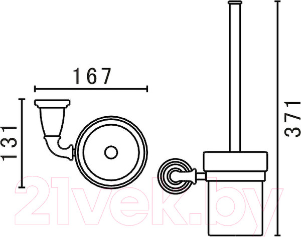 Изображение товара Ершик для унитаза Art&Max Bianchi AM-E-2608-Do