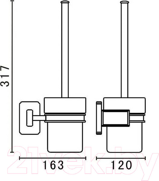 Изображение товара Ершик для унитаза Art&Max Gotico AM-E-4881AQ