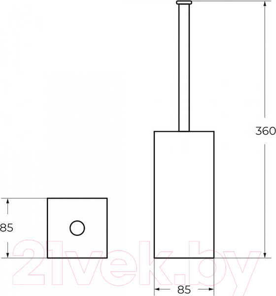 Изображение товара Ершик для унитаза Art&Max Platino AM-E-D002AL