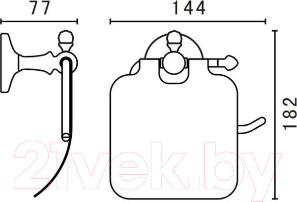 Изображение товара Держатель для туалетной бумаги Art&Max Antic AM-E-2683Q