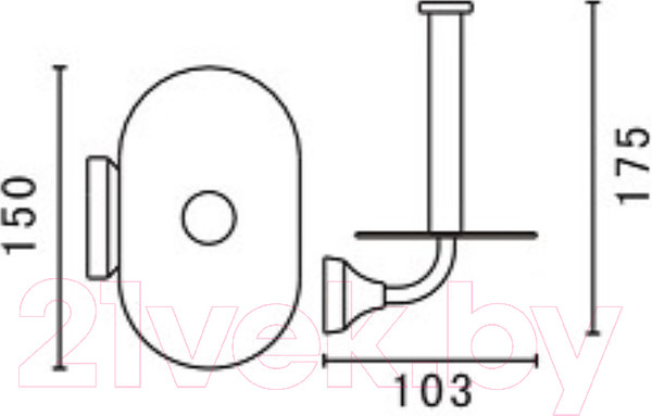Изображение товара Держатель для туалетной бумаги Art&Max Ovale AM-E-4083
