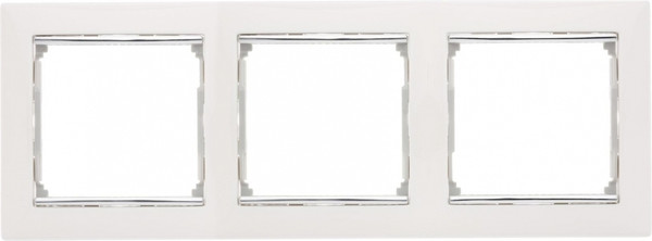Изображение товара Рамка для выключателей и розеток Legrand Valena 770493 (белый/серебристый)