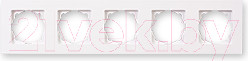 Изображение товара Рамка для выключателей и розеток Gunsan Eqona 01401100-000146 (белый)