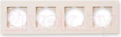 Изображение товара Рамка для выключателей и розеток Gunsan Eqona 01401200-000145 (кремовый)