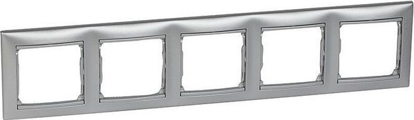 Изображение товара Рамка для выключателей и розеток Legrand Valena 770155 (алюминий)