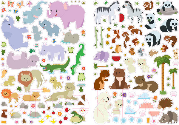 Изображение товара Развивающая книга Робинс 600 наклеек. Животные