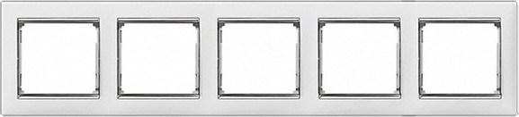 Изображение товара Рамка для выключателей и розеток Legrand Valena 770495 (белый/серебристый)