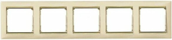 Изображение товара Рамка для выключателей и розеток Legrand Valena 774155 (слоновая кость/золото)