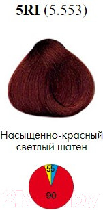 Изображение товара Крем-краска для волос Itely Aquarely 5RI/5.553