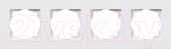 Изображение товара Рамка для выключателей и розеток Gunsan Eqona 01401100-000145 (белый)