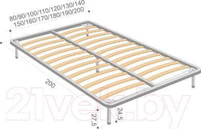 Изображение товара Ортопедическое основание Askona С ламелями 140x200