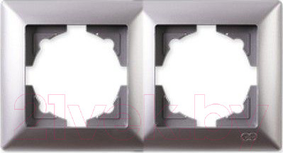 Изображение товара Рамка для выключателей и розеток Gunsan Visage 01281500-000141 (серебристый)