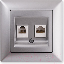 Изображение товара Розетка Gunsan Visage 01281500-157332 (серебристый)