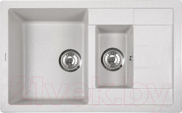 Изображение товара Мойка кухонная ZORG Luka 107 (серый жемчуг)