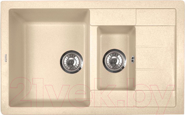 Изображение товара Мойка кухонная ZORG Luka 102 (слоновая кость)