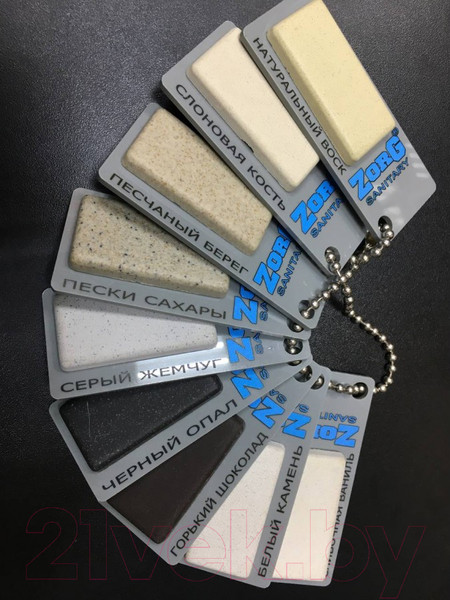 Изображение товара Мойка кухонная ZORG Luka 107 (серый жемчуг)