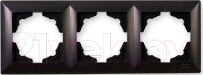 Изображение товара Рамка для выключателей и розеток Gunsan Visage 01283400-000143 (металлика черный)