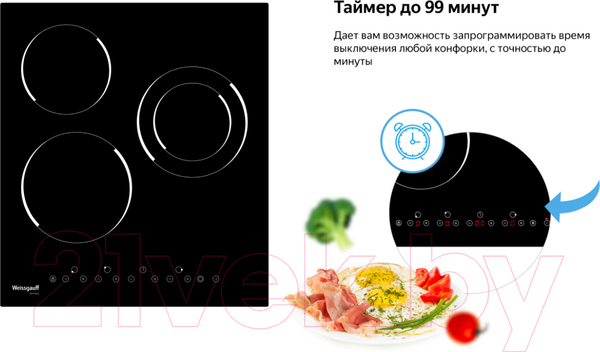 Изображение товара Электрическая варочная панель Weissgauff HVF431B