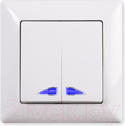 Изображение товара Выключатель Gunsan Visage 01 28 11 00 150 104 (белый)