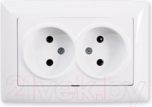 Изображение товара Розетка Gunsan Visage 01 28 11 00 100 149 (белый)