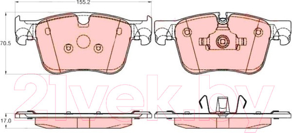 Изображение товара Тормозные колодки TRW GDB2035