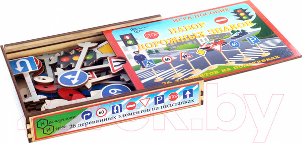 Изображение товара Развивающий игровой набор Нескучные игры Дорожные знаки / 7777