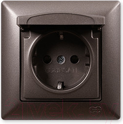 Изображение товара Розетка Gunsan Visage 01283500-152117 (антрацит)