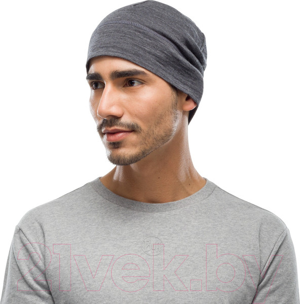 Изображение товара Шапка Buff Lightweight Merino Wool Hat Solid Grey (113013.937.10.00)
