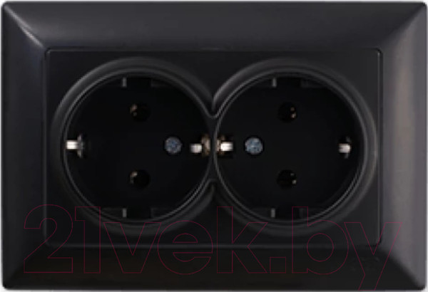 Изображение товара Розетка Gunsan Visage 01283400-100150 (металлика черный)