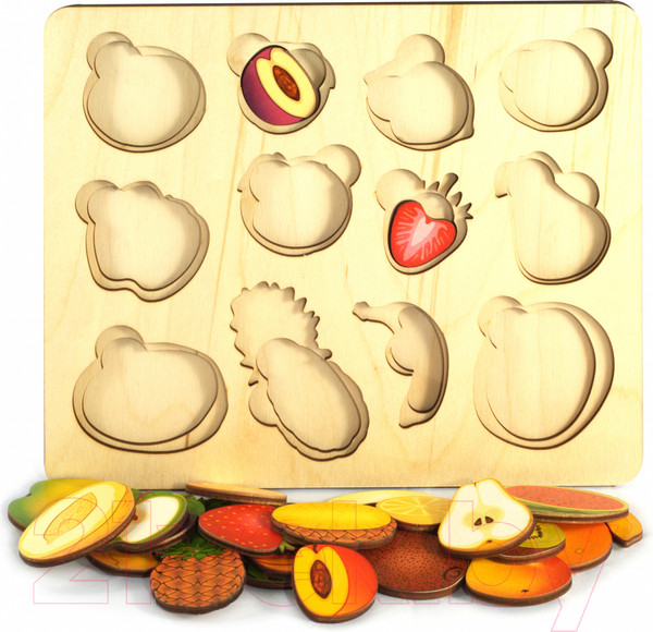 Изображение товара Развивающая игрушка Нескучные игры Фрукты. Часть и целое / 7935