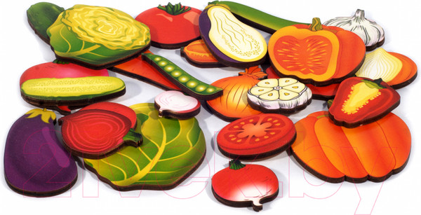 Изображение товара Развивающая игрушка Нескучные игры Овощи. Часть и целое / 8017