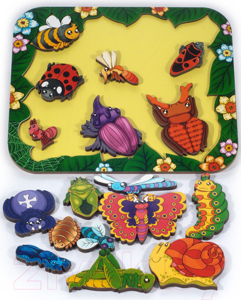 Изображение товара Пазл Нескучные игры Букашки / 8115