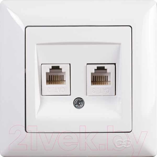 Изображение товара Розетка Gunsan Visage 01 28 11 00 100 121 (белый)