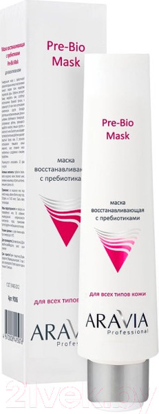 Изображение товара Маска для лица кремовая Aravia Professional восстанавливающая с пребиотиками Pre-Bio Mask (100 мл)