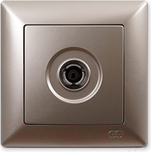 Изображение товара Розетка Gunsan Visage 01282500-159122 (металлика бежевый)