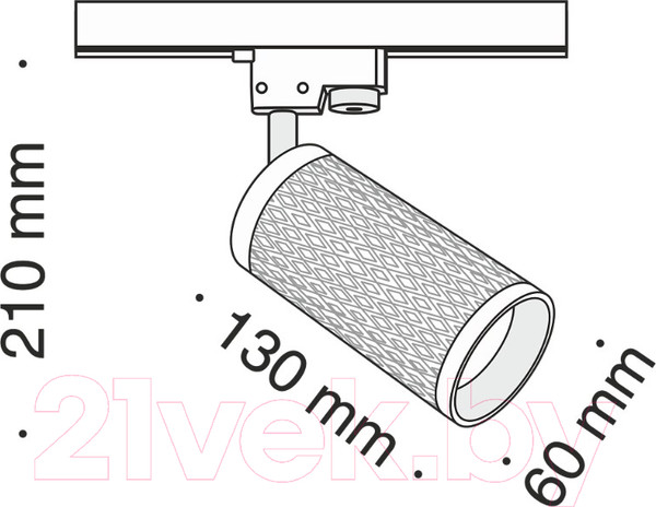 Изображение товара Трековый светильник Maytoni Track TR011-1-GU10-B