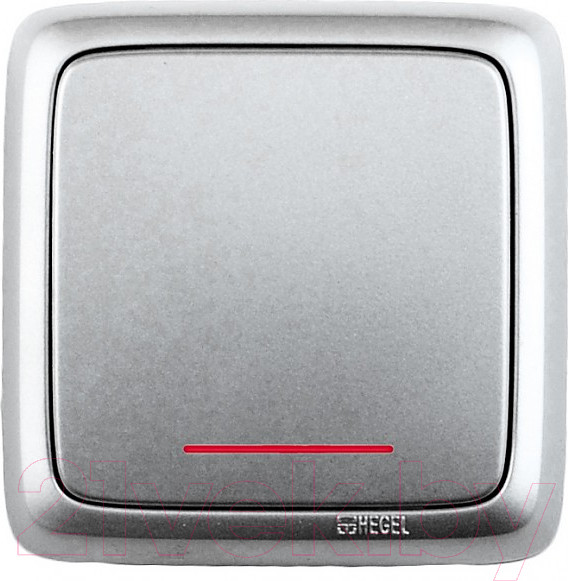 Изображение товара Выключатель Hegel ВА10-114-06 (серебристый)