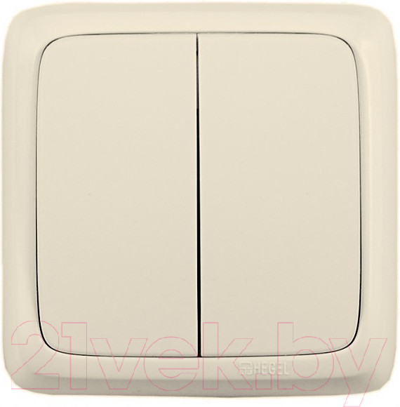 Изображение товара Выключатель Hegel ВА10-153-01 (слоновая кость)